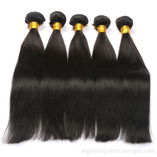 12a Bone straight hair bundles Human Hair,brazilian straight human hair bundles with closure,8-40inch 100% Human Hair straight w